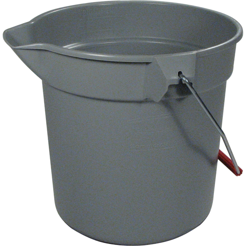 Brute&reg; Bucket, 2.5 US Gal. (10 qt.) Capacity, Grey Action Paper