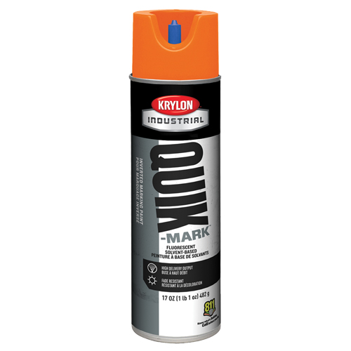 Peinture de marquage industrielle invers&eacute;e &agrave; base de solvant Quik-Mark, 17 oz, Canette a&eacute;rosol Action Paper