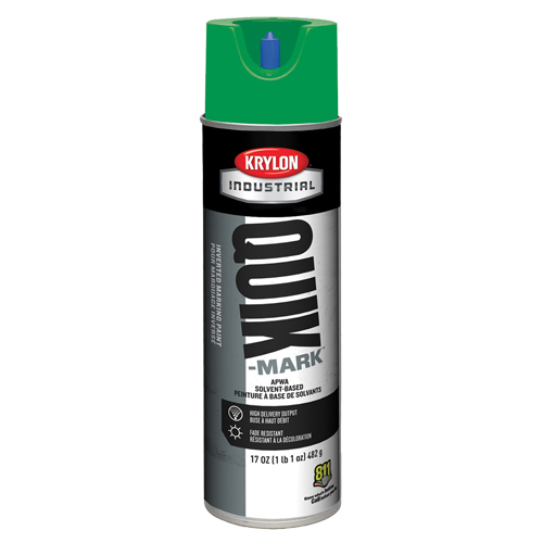 Industrial Quik-Mark Solvent-Based Inverted Marking Paint, 17 oz., Aerosol Can Action Paper
