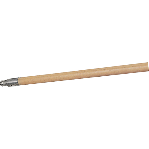 Structural Foam Push Broom Handle, Wood, ACME Threaded Tip, 15/16" Diameter, 60" Length Action Paper