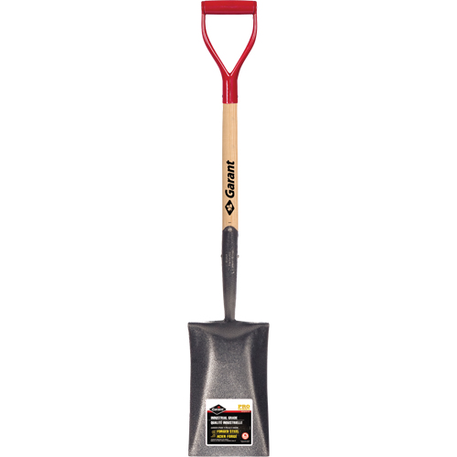 Pro Garden Spade, Wood, Forged Steel Blade, D-Grip Handle, 25-1/2" Long Action Paper
