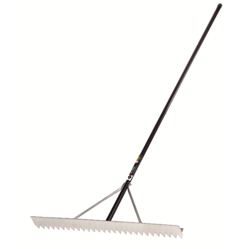 Pro Asphalt Rake, 36" W, Aluminum Blade, 28 Tines Action Paper