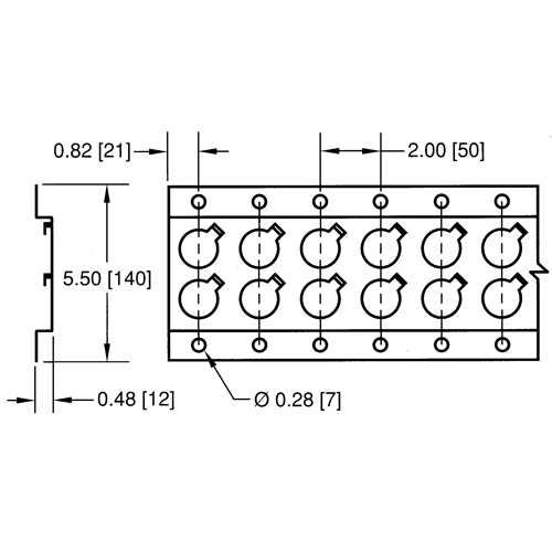 Rails logistiques-Rail horizontal de s&eacute;rie E Action Paper