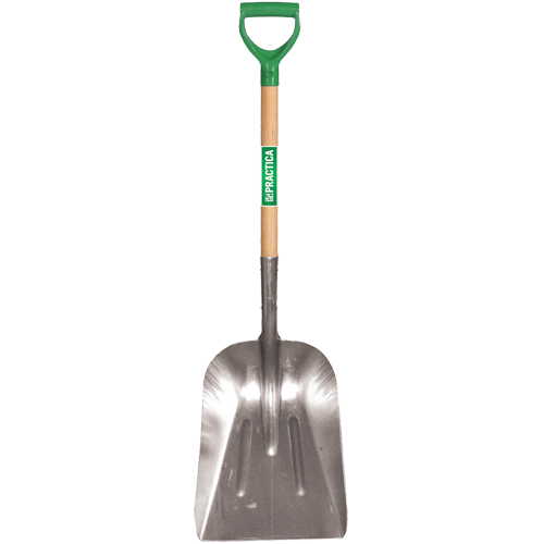 Pelle creuse, Bois, Lame Aluminium, Manche Prise en D, 29" Longueur Action Paper