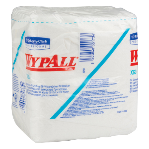 X60 Washcloth, All-Purpose, 12-1/2" L x 12" W Action Paper