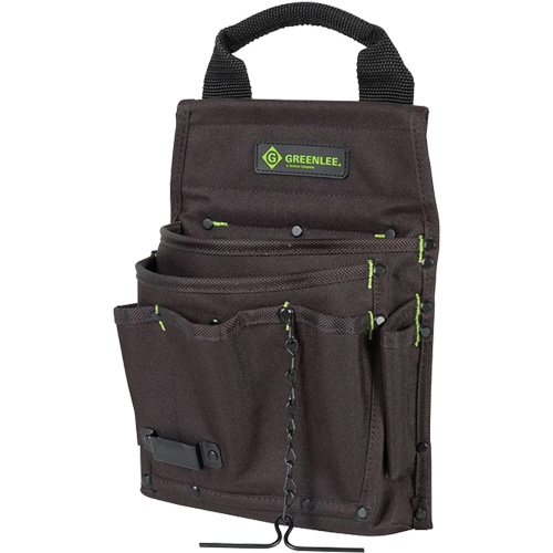 Tool Bag, Nylon, 7 Pockets, Black Action Paper
