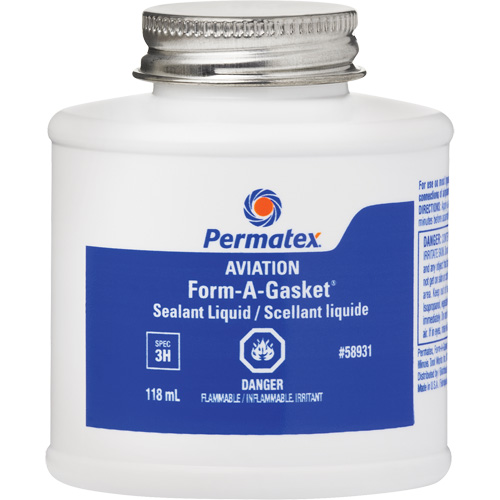 Aviation Form-A-Gasket&reg; No. 3 Sealant Liquid, 118 ml, Bottle Action Paper