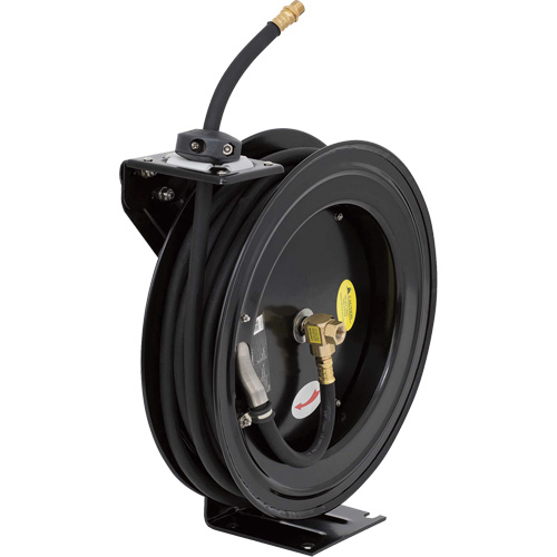 I3850AS Retractable Air Hose Reel, 50', Steel Action Paper