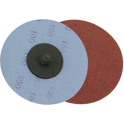 Disque de ponçage &agrave; support en tissu, 3" dia., Grain A50, Oxyde d'aluminium Action Paper