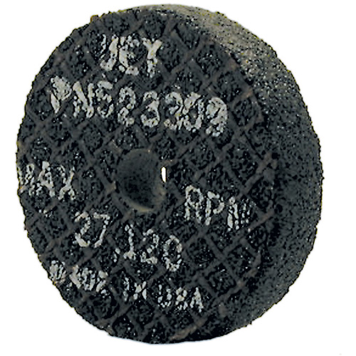 Resin Bonded Straight Wheel for Steel, 2" x 1/2", 3/8" Arbor, Type 1 Action Paper