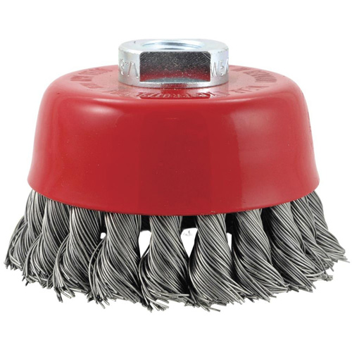 CK3201M14 High Performance Knot Twisted Cup Brush, 3" Dia. Action Paper
