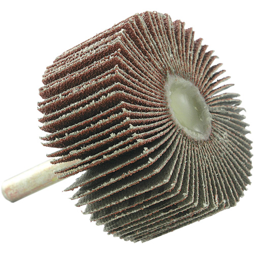 Mounted Flapwheel, 60 Grit, 2" x 1" x 1/4" Action Paper