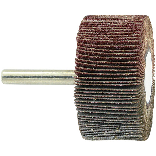 Shaft Mounted Flapwheel, 80 Grit, 2" x 1" x 1/4" Action Paper