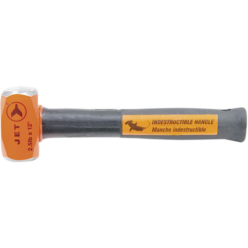 Indestructible Handle Sledge Hammer, 2.5 lbs., 12", Tubular Steel Handle Action Paper
