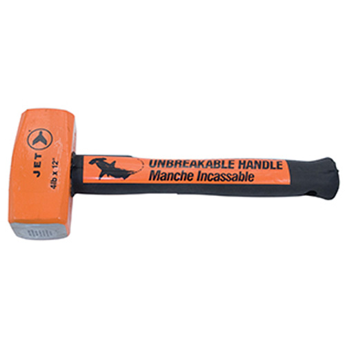 Indestructible Handle Sledge Hammer, 4 lbs., 12", Tubular Steel Handle Action Paper