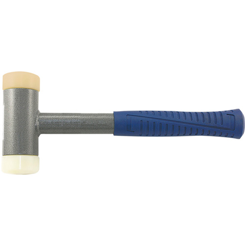 Marteau sans rebond avec face douce pour usage intense, Poids de la t&ecirc;te 2,25 lb, Face Polyur&eacute;thane, Prise Acier tubulaire Action Paper