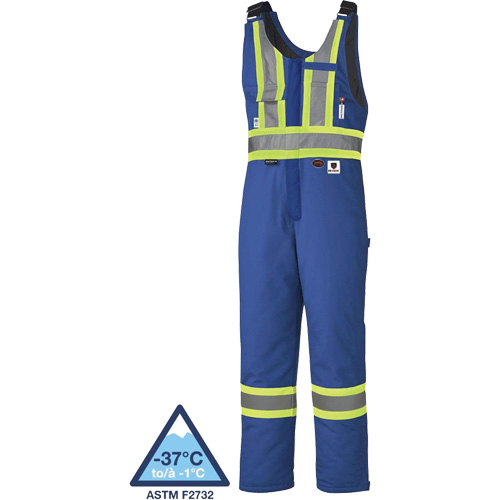 5524A High-Visibility Flame-Resistant Quilted Safety Coveralls, 2X-Large, Royal Blue Action Paper