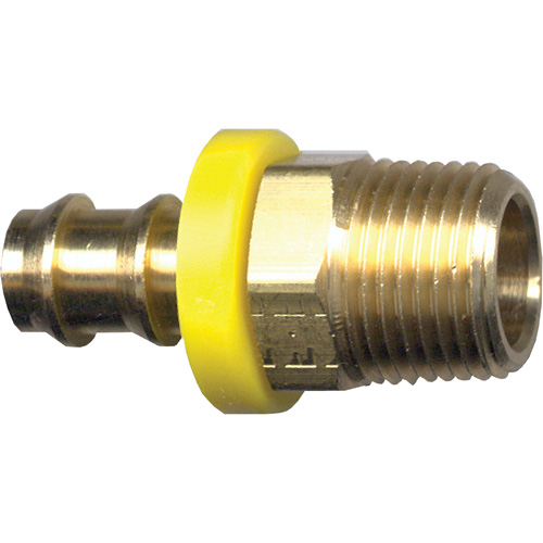 Grip-Tite Hose Barb Fitting, Brass, 3/8" x 3/8" Action Paper