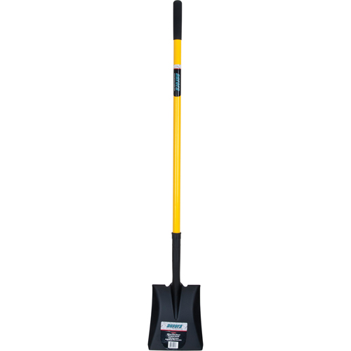 Square Point Shovels, Fibreglass, Tempered Steel Blade, Straight Handle, 48" Long Action Paper