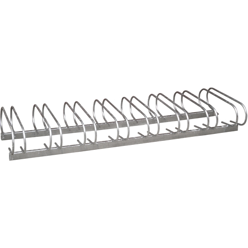 Style Bicycle Rack, Galvanized Steel, 8 Bike Capacity Action Paper