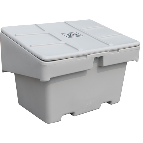 Salt Sand Container SOS, 48" x 33" x 34", 18.5 cu. Ft., Grey Action Paper