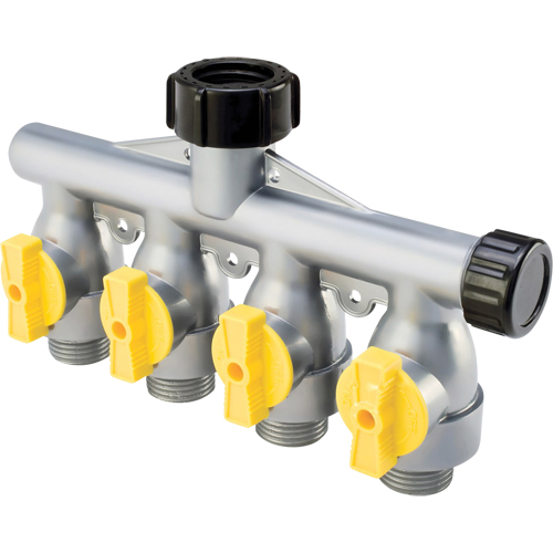 HiFlo Metal 4-Way Hose Valves Action Paper