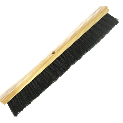 Heavy-Duty Shop Broom, 24", Coarse/Stiff, Tampico/Wire Bristles Action Paper