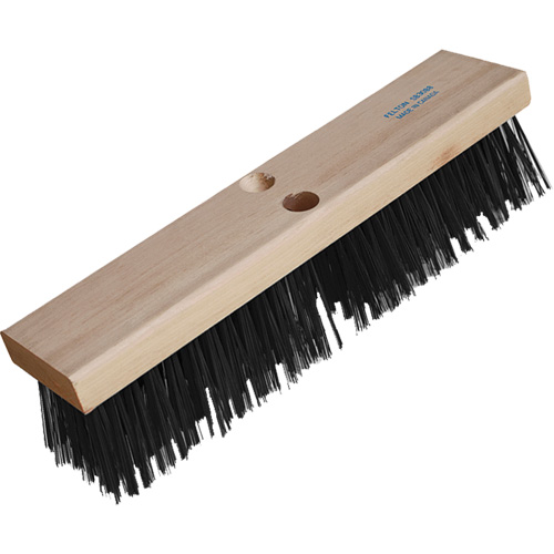 Road Warrior Extra Heavy-Duty Push Broom, 16", X-Coarse, Wire Bristles Action Paper