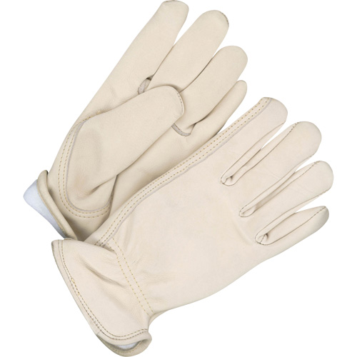 Ladies Insulated Driver Gloves, 8, Grain Cowhide Palm, Fleece Inner Lining Action Paper