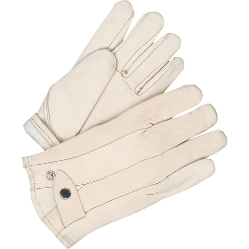 Gants classiques de cordeur, 10, Paume Cuir fleur de vache, Doubleure Molleton Action Paper