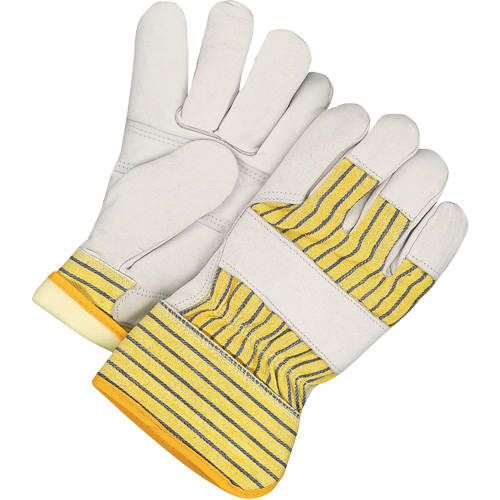 Classic Fitter Gloves with Patch Palm, One Size, Grain Cowhide Palm, Thinsulate Inner Lining Action Paper