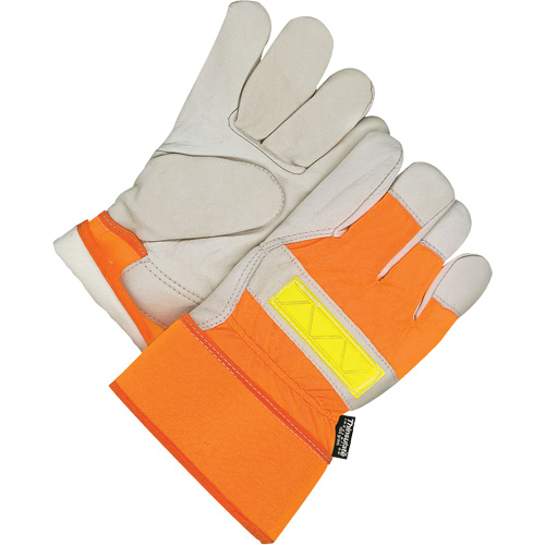 Fitter Gloves, Large, Grain Cowhide Palm, Thinsulate Inner Lining Action Paper