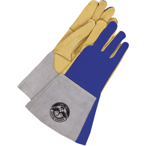 MIG & TIG Welding Gloves, Grain Deerskin, Size Large Action Paper