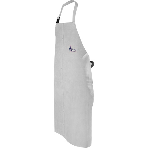 Tablier de soudage en cuir, Salopette, 52" lo, Gris perle Action Paper