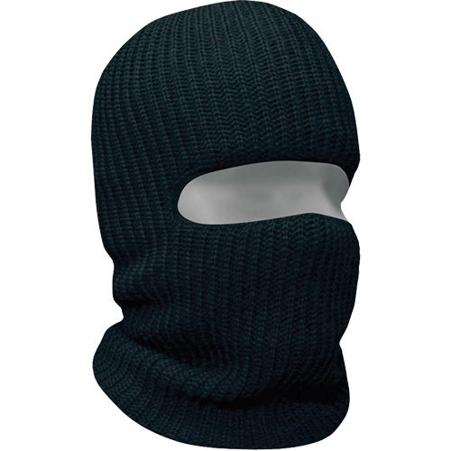 Classic 1-Hole Balaclava, Acrylic, Black Action Paper