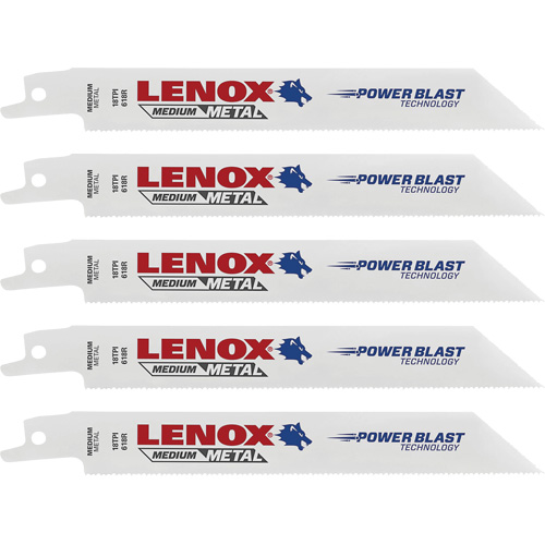 Lames de scie &agrave; m&eacute;taux, Bim&eacute;tal, 18 Dents par pouce, 6" lo x 3/4" la Action Paper