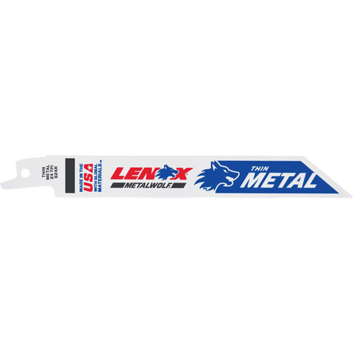 Lame de scie alternative, Bim&eacute;tal, 24 Dents par pouce, 6" lo x 3/4" la Action Paper