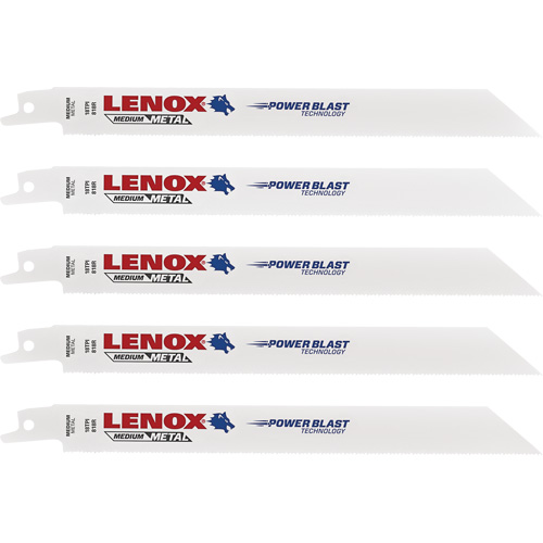Reciprocating Saw Blade, Bi-Metal, 18 TPI, 8" L x 3/4" W Action Paper