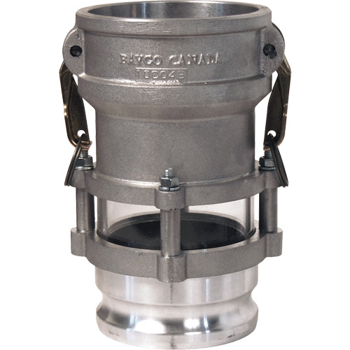 Cam & Groove In-Line Sight Glass Coupler x Adapter Action Paper