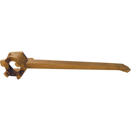 Drum Plug Wrench, 12" Handle, Bronze Action Paper