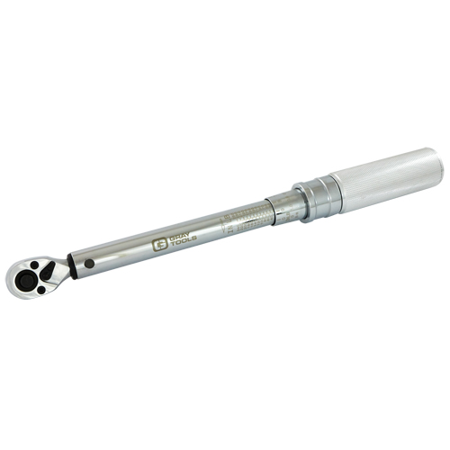 Micro-Adjustable Torque Wrench, Click, 3/8" Square Drive, 30 - 250 in-lbs. Action Paper