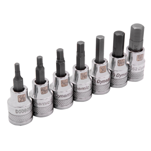 Jeu de douilles SAE standards, 7 mrcx Action Paper