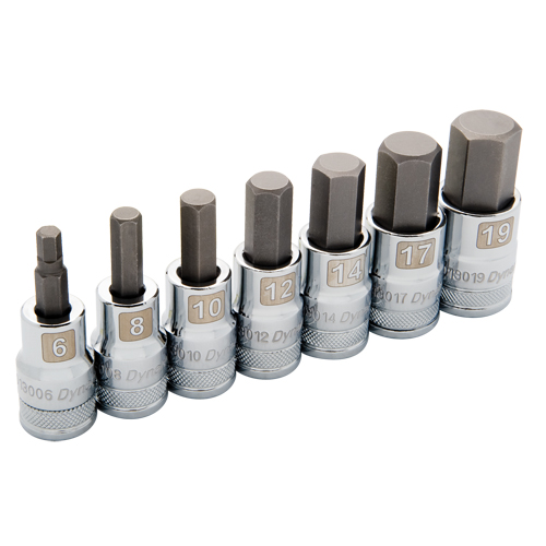 Jeu de douilles m&eacute;triques standards, 7 mrcx Action Paper