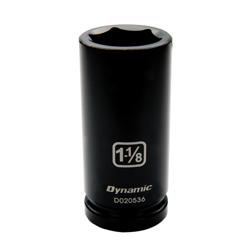 SAE Socket, Impact, 3/4", 3/4" Drive, 6 Points, Deep Action Paper