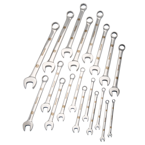 Wrench Set, Combination, 19 Pieces, Metric Action Paper