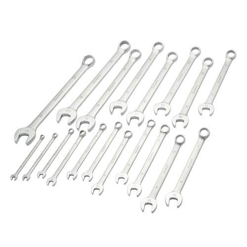 Wrench Set, Combination, 19 Pieces, Metric Action Paper