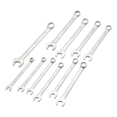 Wrench Set, Combination, 11 Pieces, Metric Action Paper