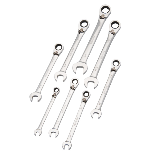 Reversible Wrench Set, Combination, 8 Pieces, Imperial Action Paper