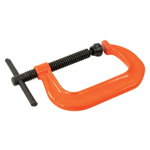 C-Clamp, 2" (51 mm) Capacity, 2-1/4" (57 mm) Throat Depth Action Paper