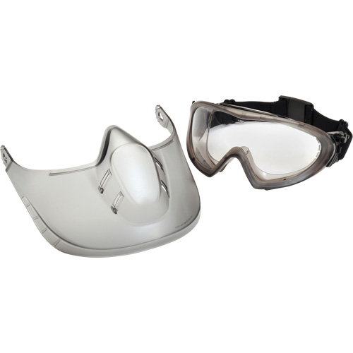 Lunettes de s&eacute;curit&eacute; Capstone Shield avec &eacute;cran facial amovible, Lentille Transparent, Antibu&eacute;e, Ventilation Directe/Ferm&eacute; Action Paper